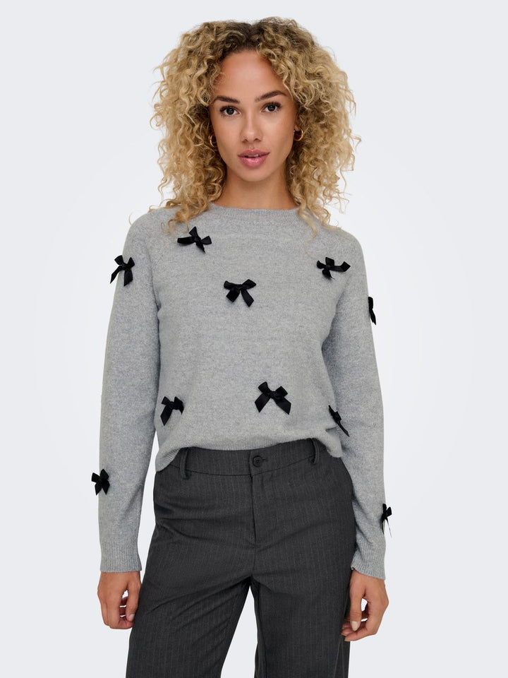 ONLNOELLE LS BOW PULLOVER KNT
