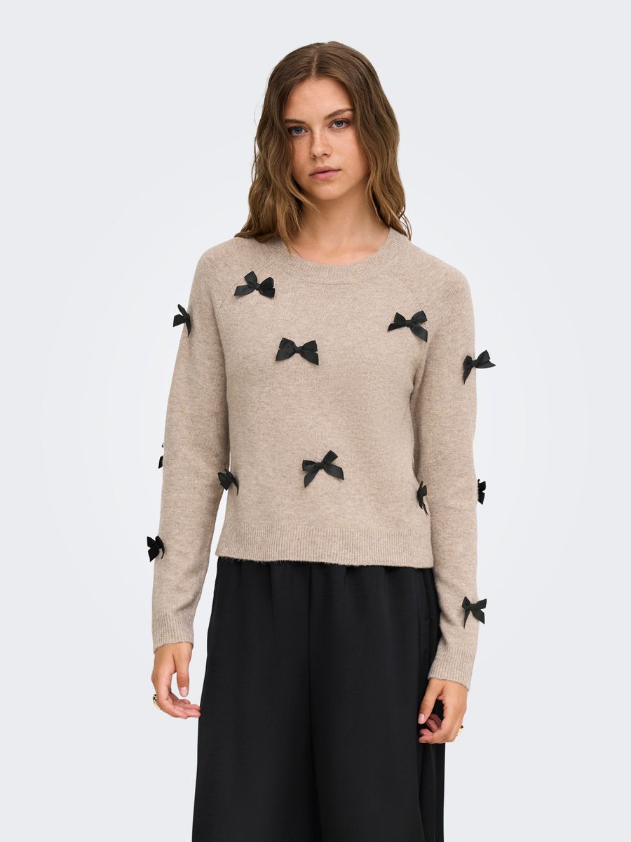 ONLNOELLE LS BOW PULLOVER KNT