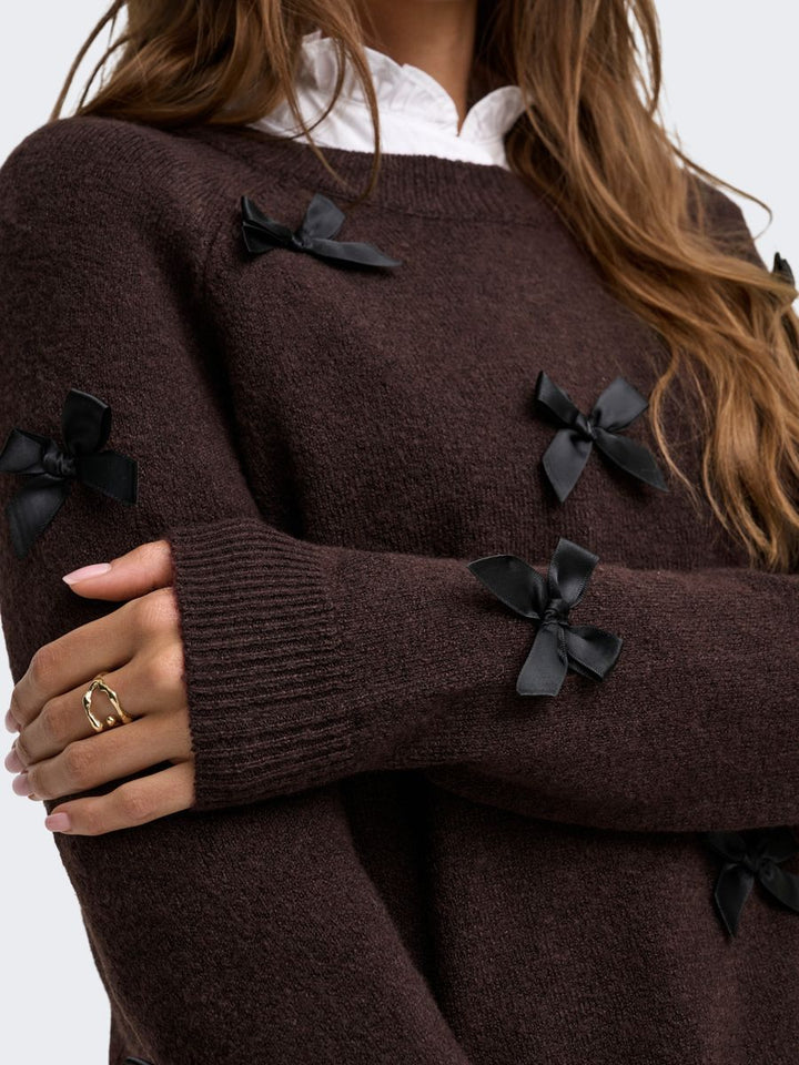 ONLNOELLE LS BOW PULLOVER KNT