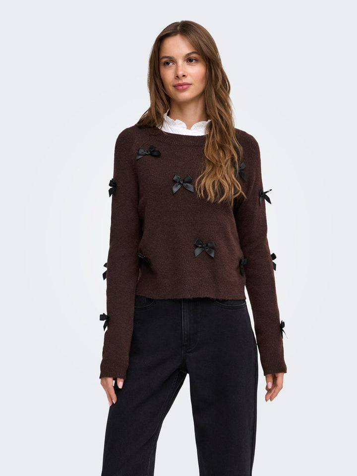 ONLNOELLE LS BOW PULLOVER KNT