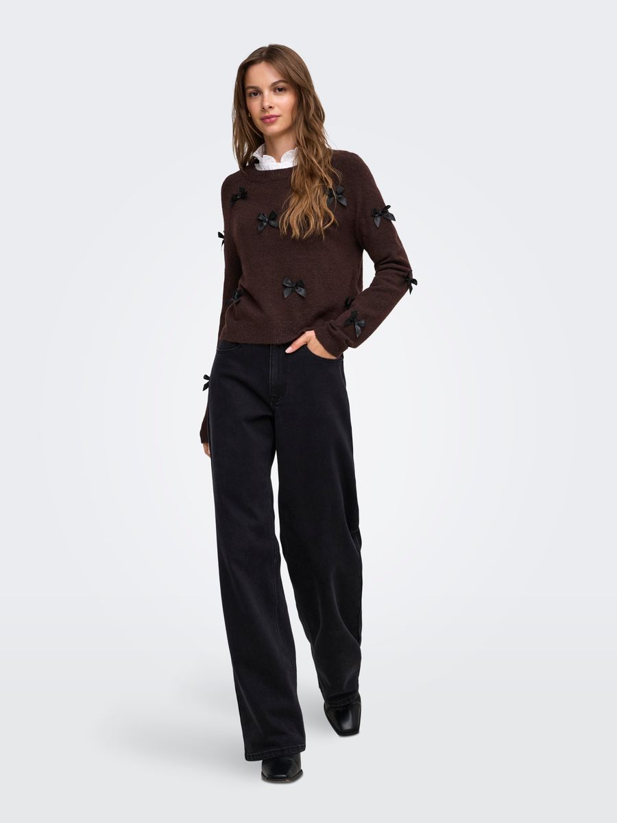 ONLNOELLE LS BOW PULLOVER KNT
