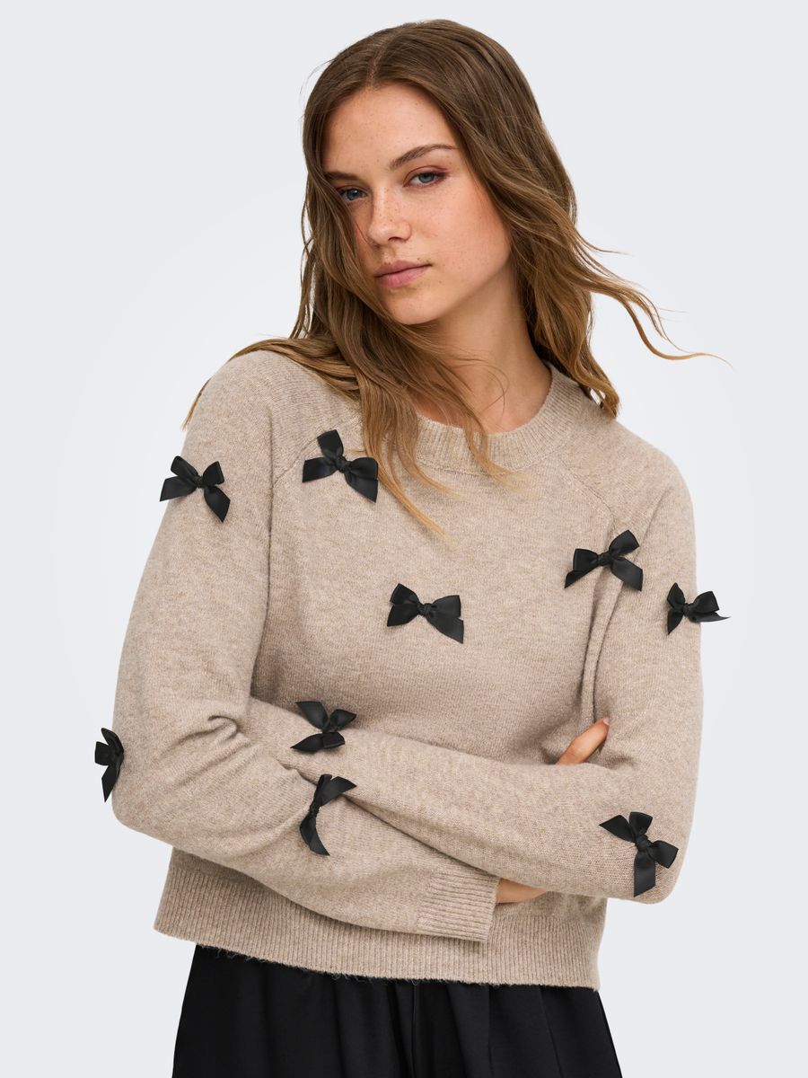 ONLNOELLE LS BOW PULLOVER KNT