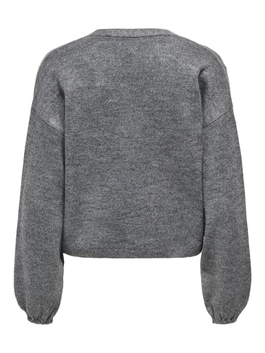 ONLDONNA LS BOW V-NECK CS KNT