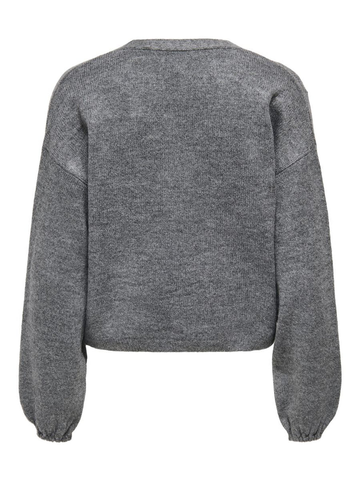 ONLDONNA LS BOW V-NECK CS KNT