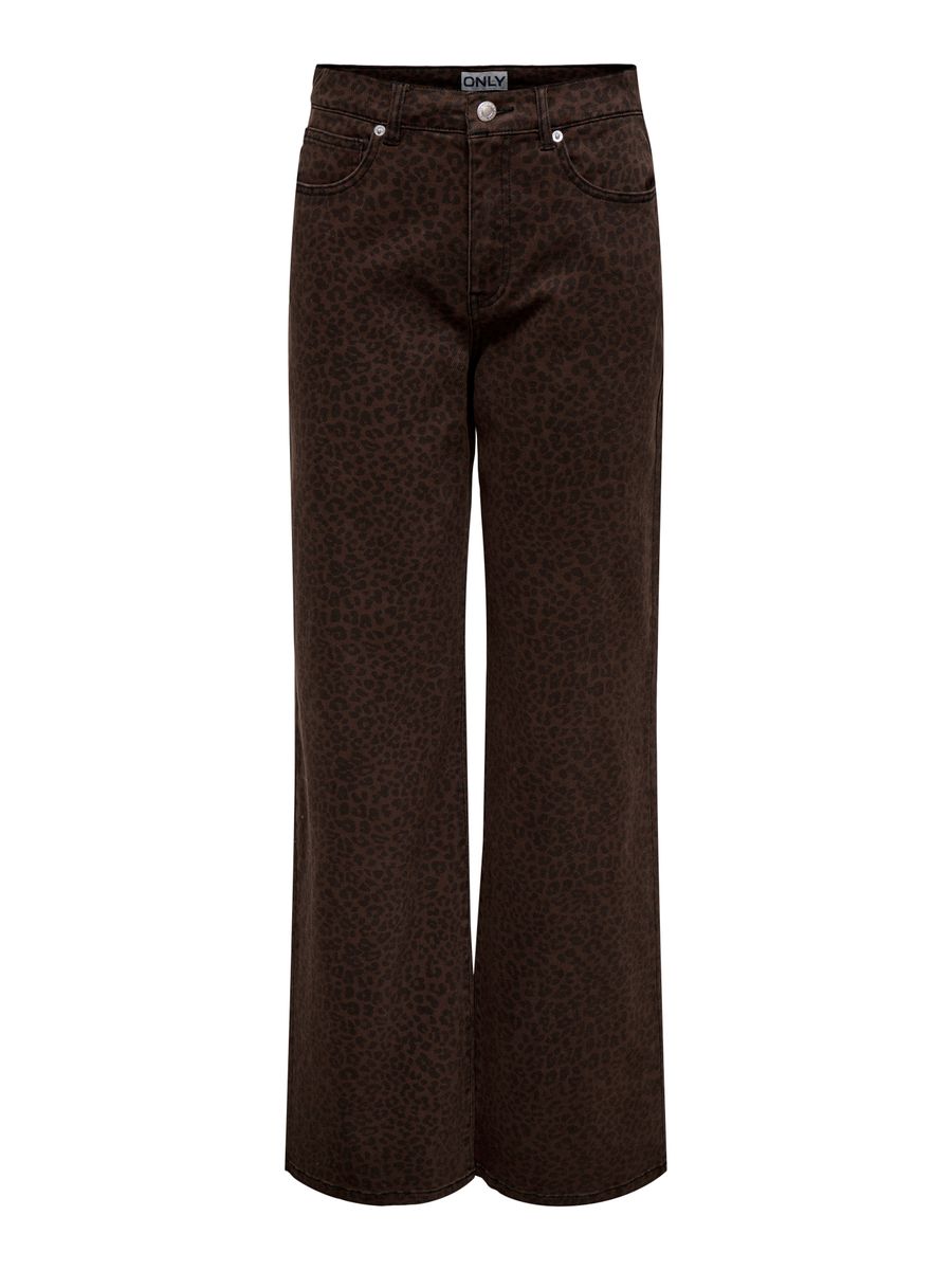 ONLMADISON HW WIDE ANIMAL PANT PNT