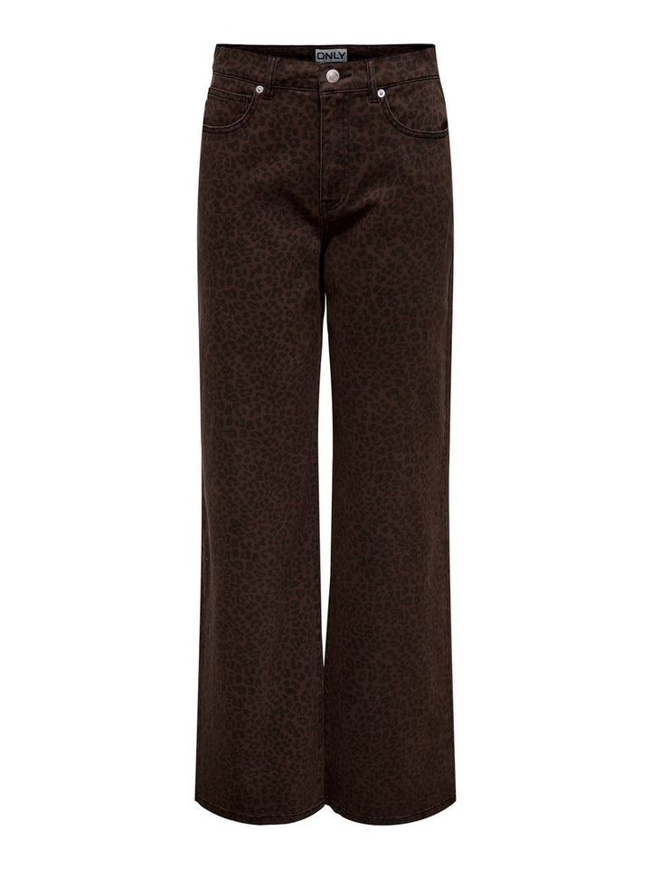 ONLMADISON HW WIDE ANIMAL PANT PNT