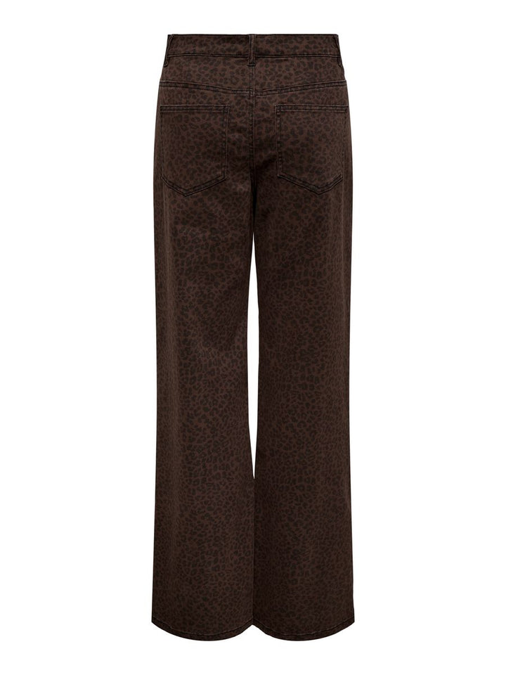 ONLMADISON HW WIDE ANIMAL PANT PNT