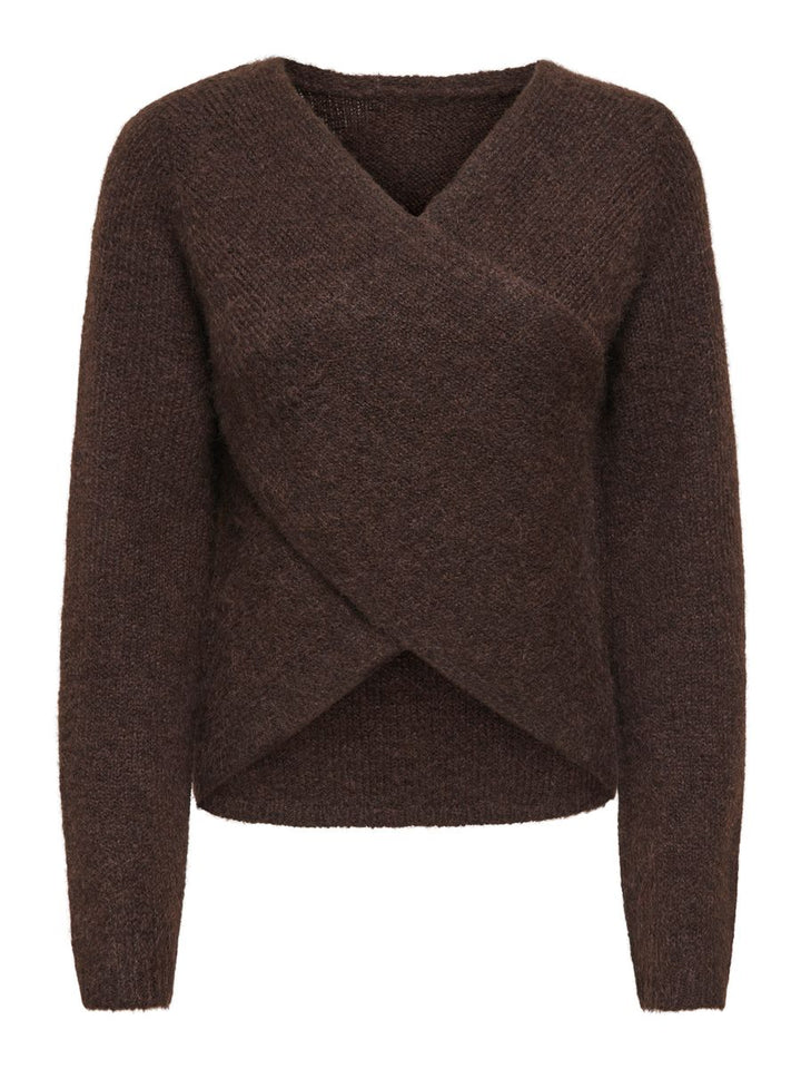 ONLMAGGIE LS CROSS V-NECK CC KNT