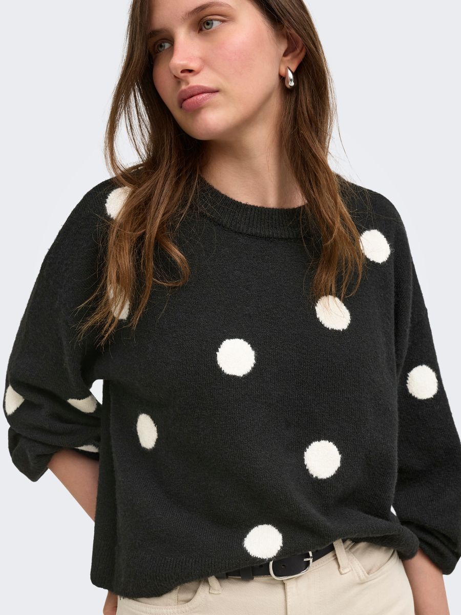 ONLRICA LS DETAIL O-NECK CC KNT