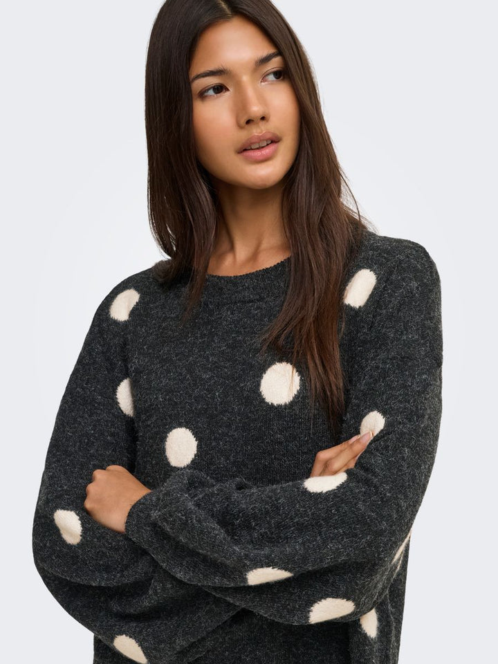 ONLRICA LS DETAIL O-NECK CC KNT