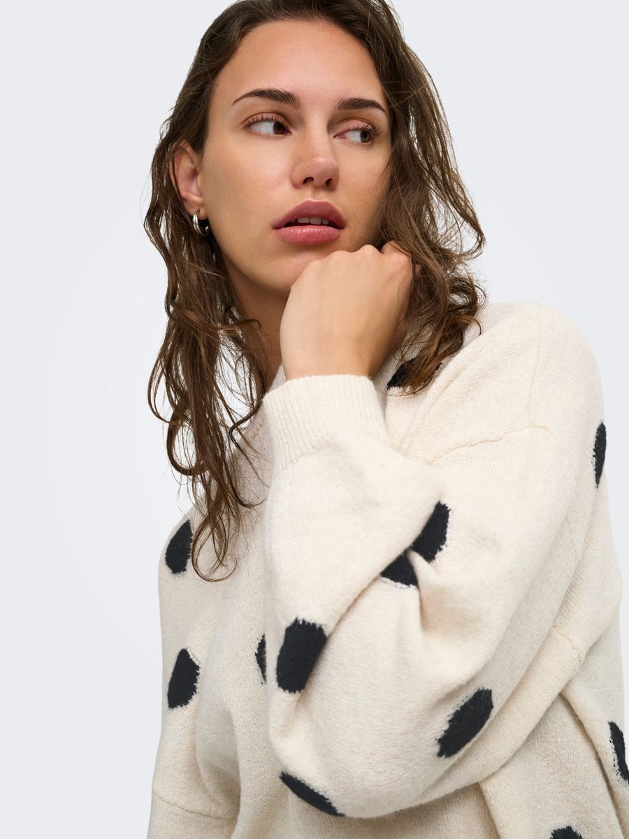 ONLRICA LS DETAIL O-NECK CC KNT