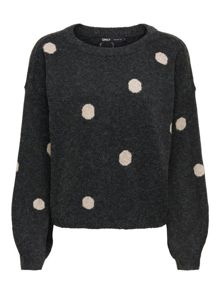ONLRICA LS DETAIL O-NECK CC KNT