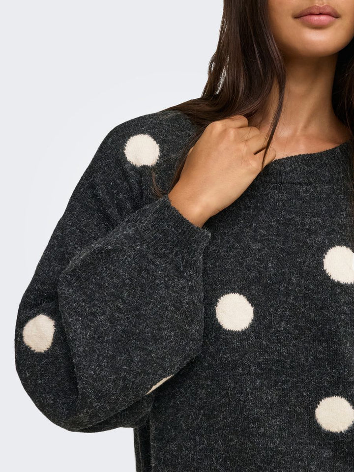 ONLRICA LS DETAIL O-NECK CC KNT