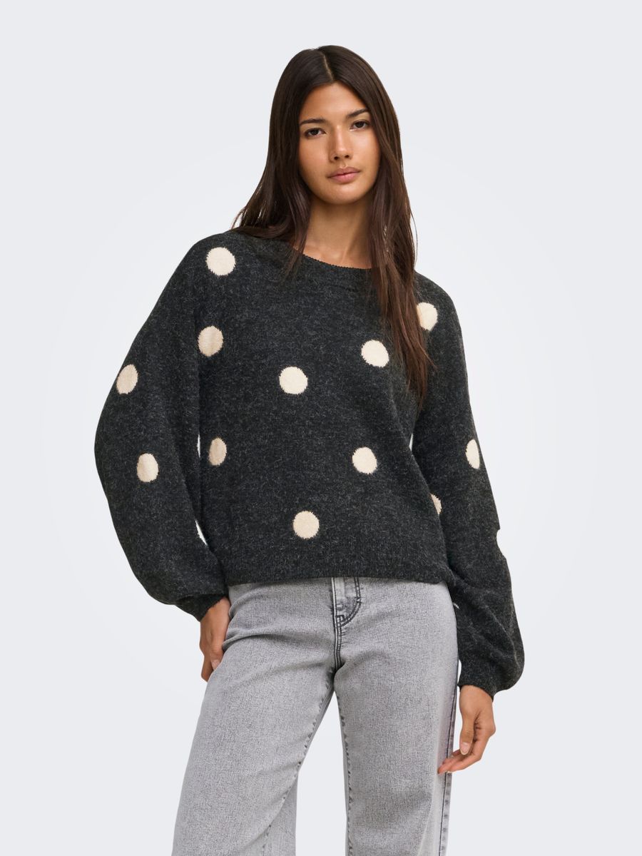 ONLRICA LS DETAIL O-NECK CC KNT