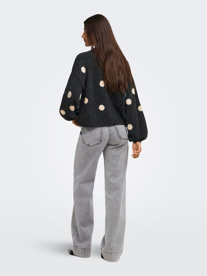 ONLRICA LS DETAIL O-NECK CC KNT