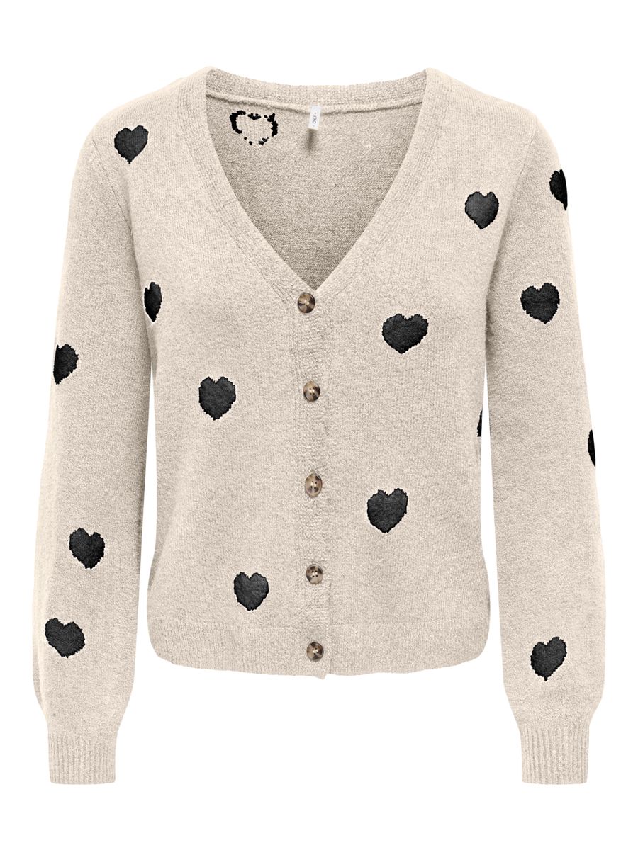ONLRICA LS DETAIL V CARDI CC KNT