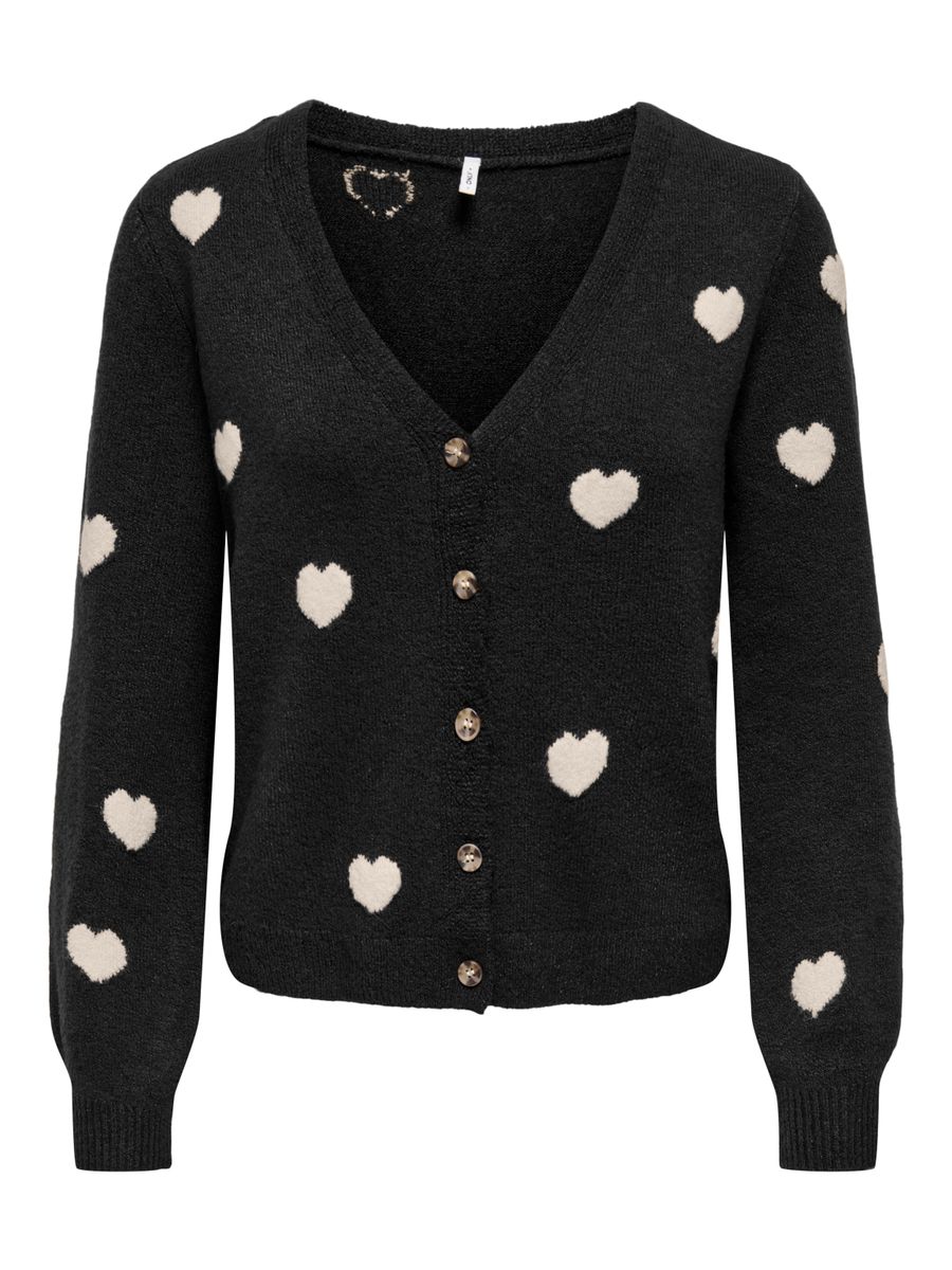 ONLRICA LS DETAIL V CARDI CC KNT