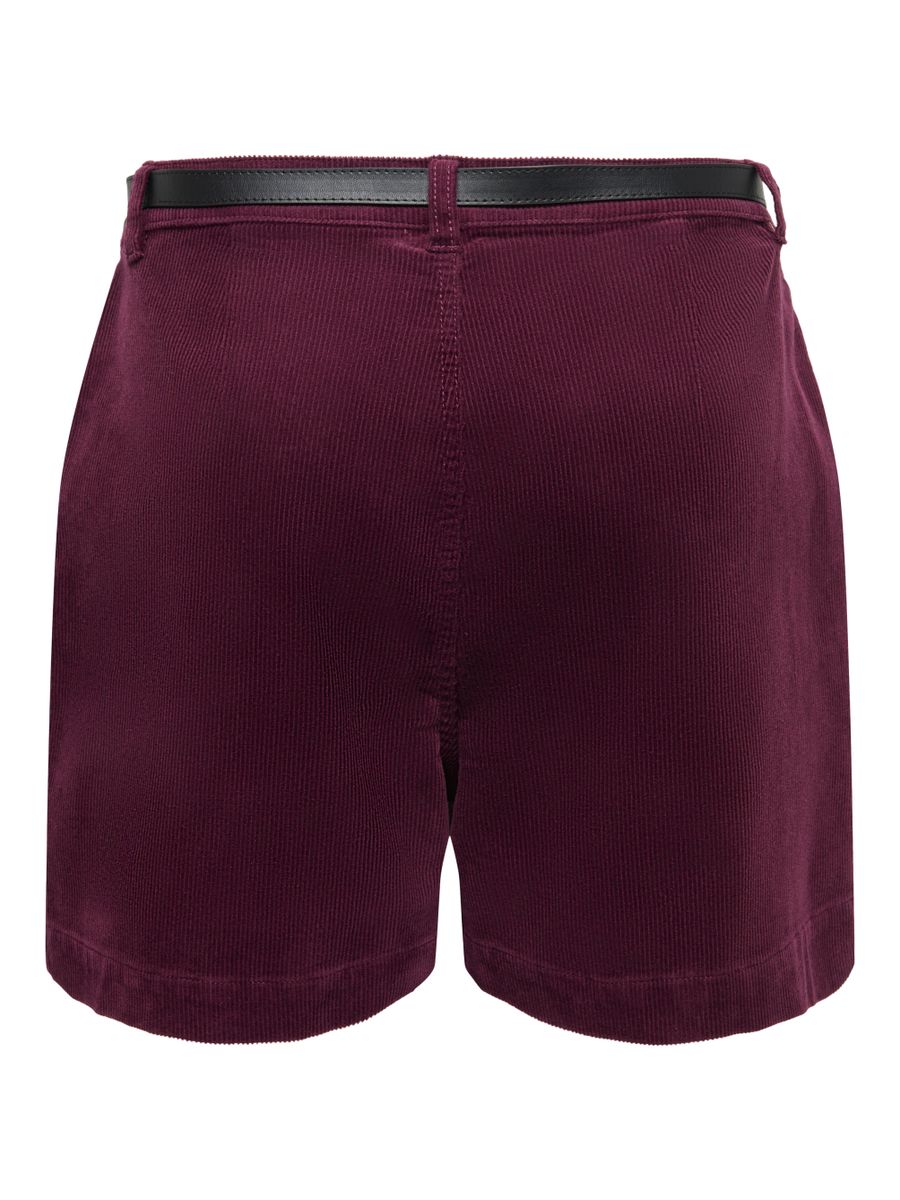 ONLZEVA HW BELT CORD SHORTS CC PNT