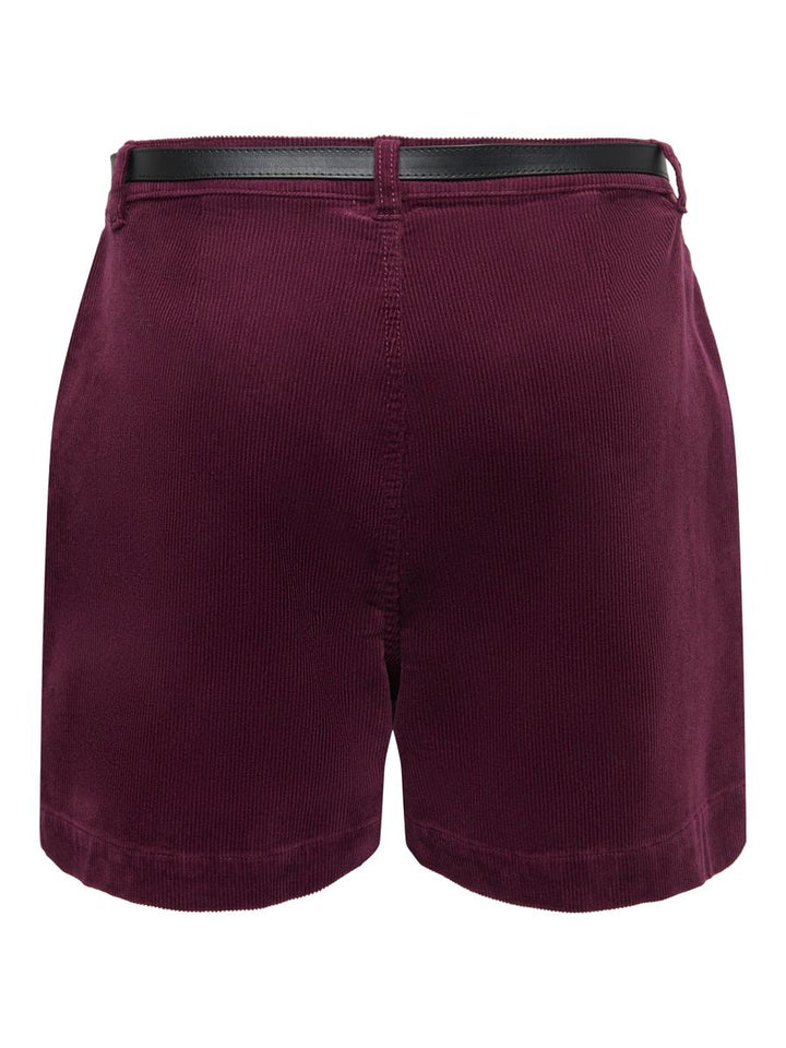 ONLZEVA HW BELT CORD SHORTS CC PNT