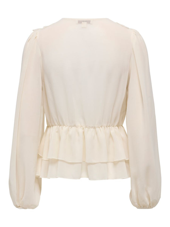 ONLSEITRE L/S FRILL TOP CC WVN