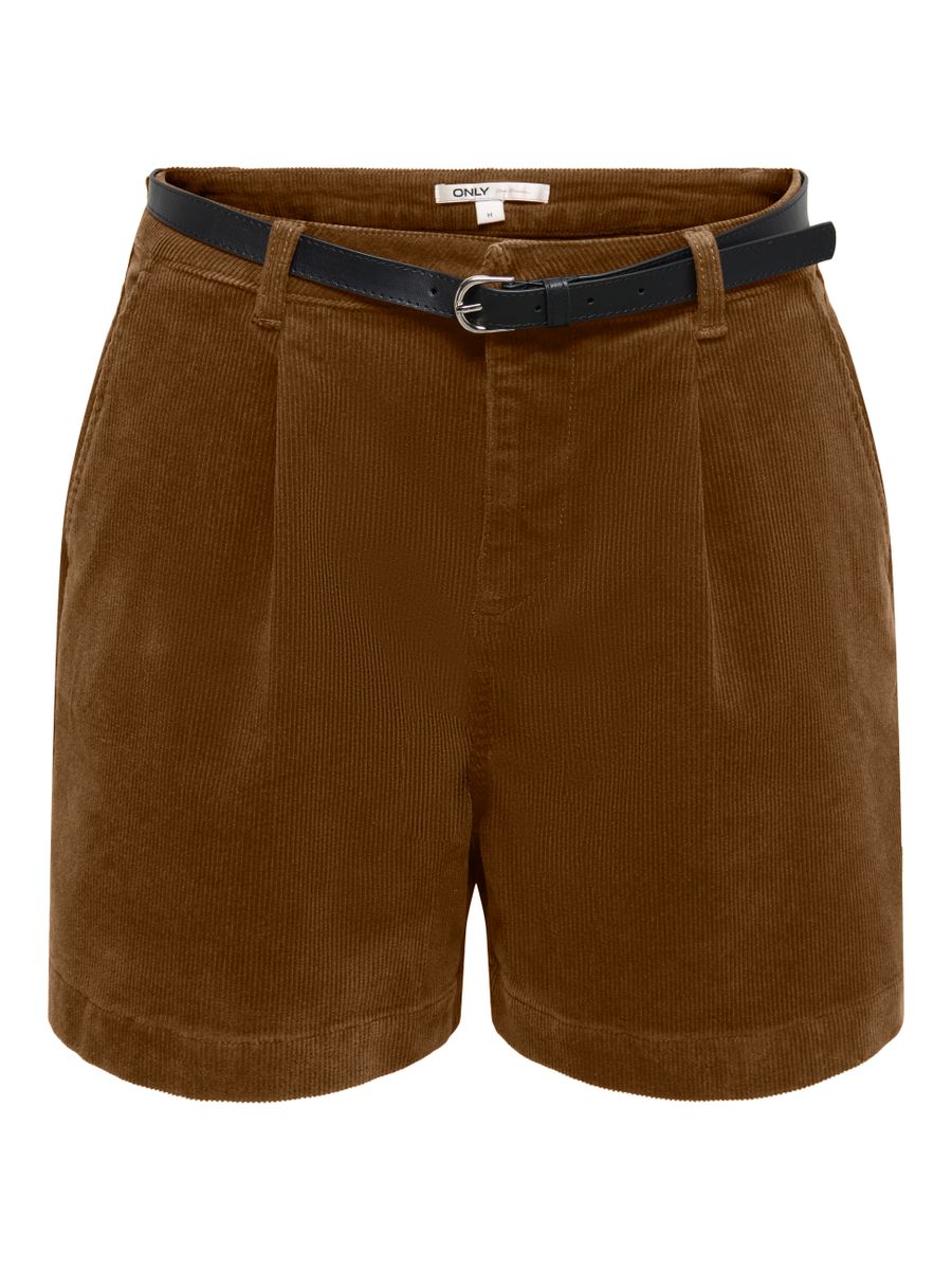 ONLZEVA HW BELT CORD SHORTS CC PNT
