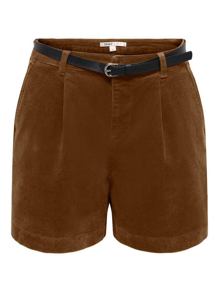 ONLZEVA HW BELT CORD SHORTS CC PNT