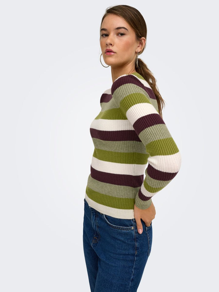ONLIBI LS O-NECK RIB CC KNT