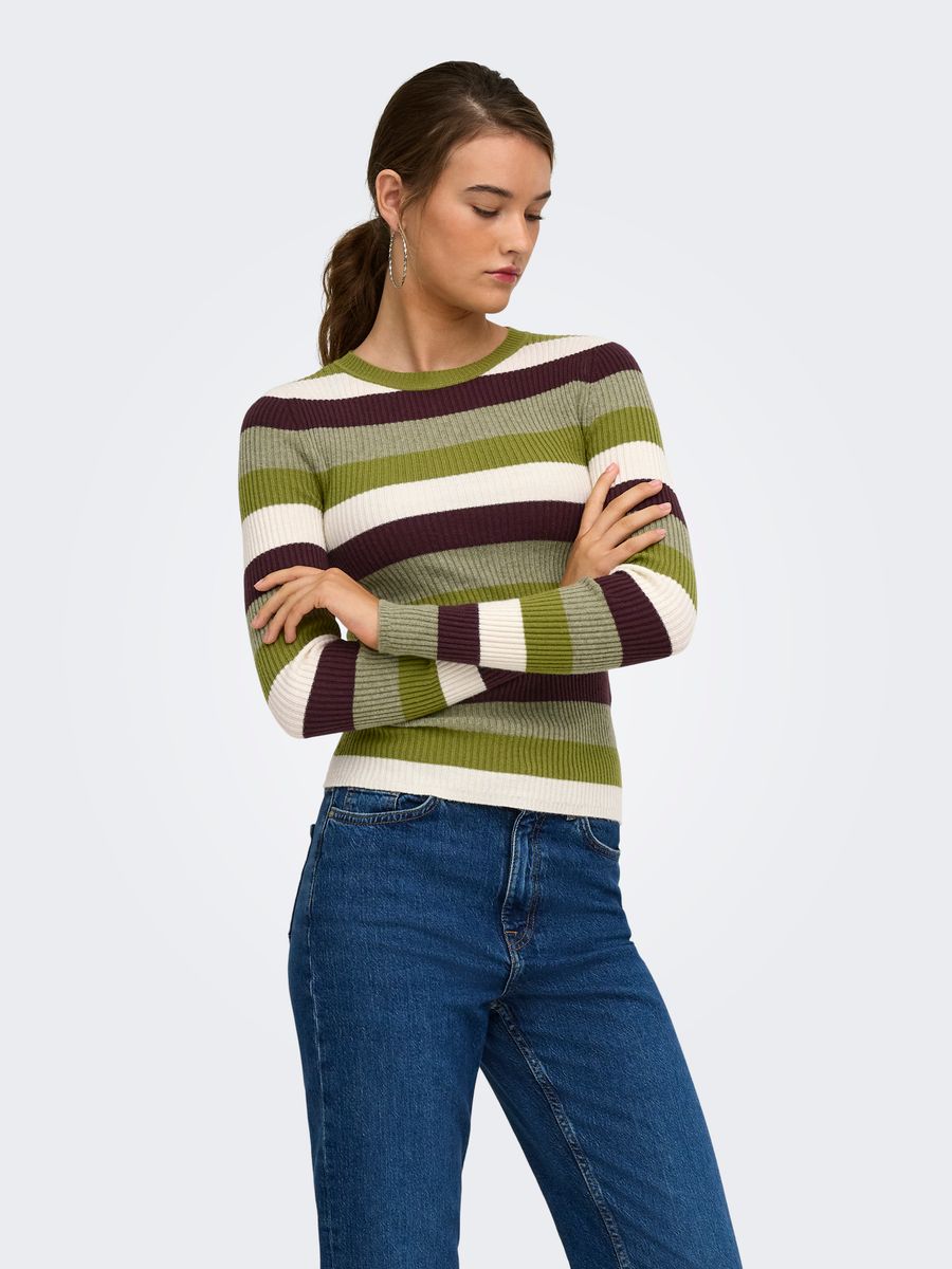 ONLIBI LS O-NECK RIB CC KNT