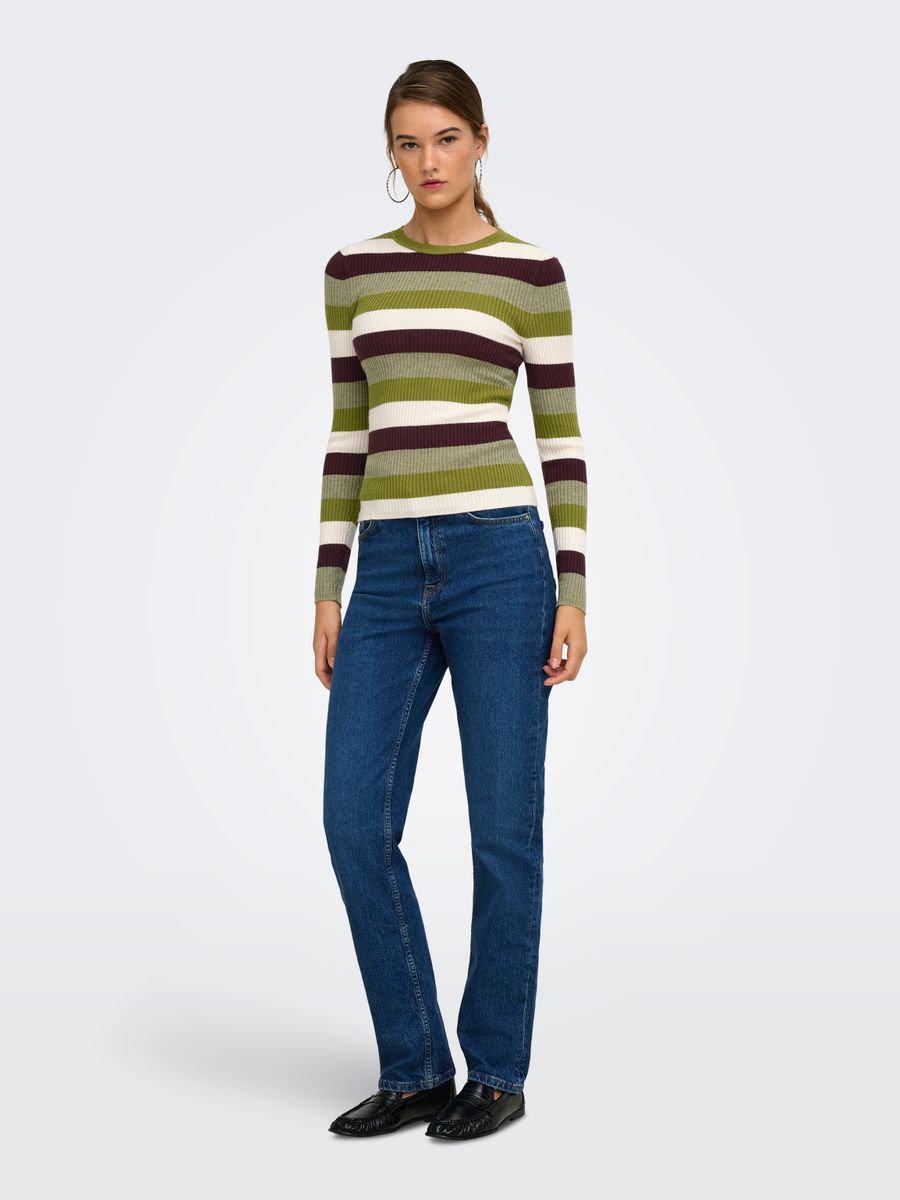 ONLIBI LS O-NECK RIB CC KNT