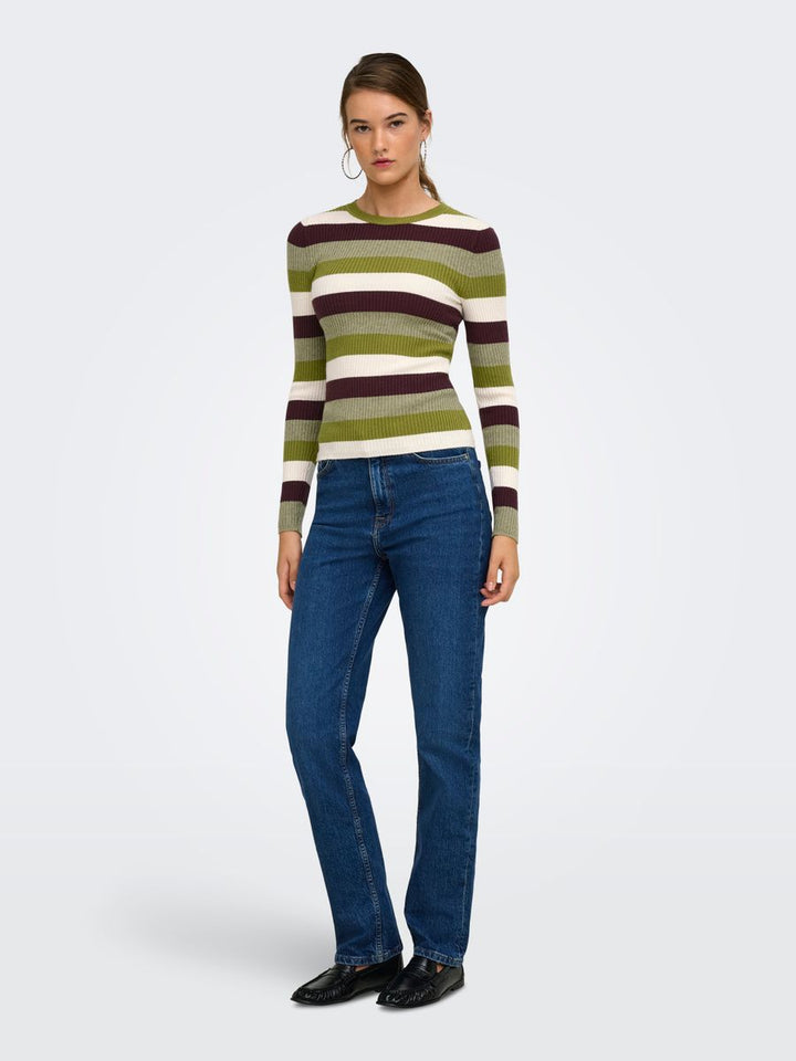 ONLIBI LS O-NECK RIB CC KNT