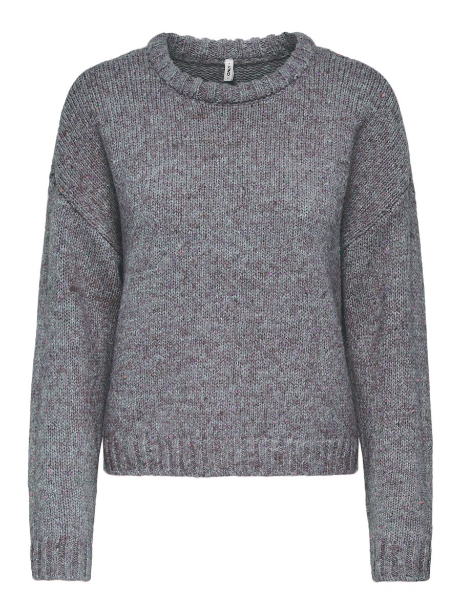 ONLSMILLA LS LOOSE O-NECK CS KNT