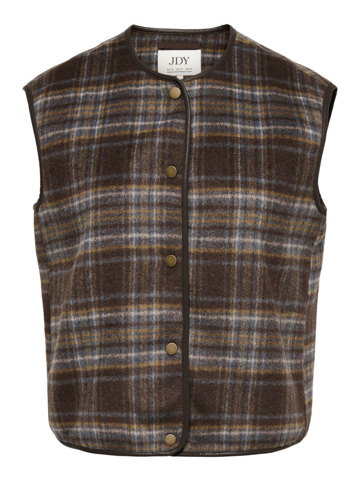 JDYANNABEL CHECK WAISTCOAT OTW HAB