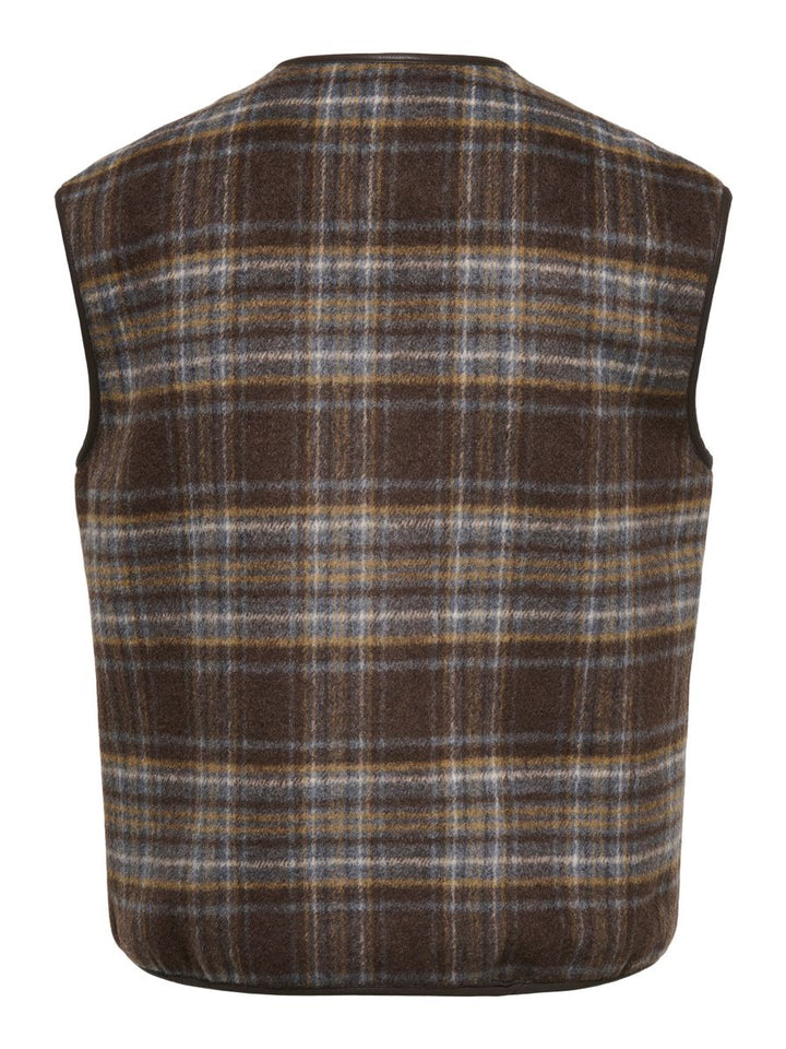 JDYANNABEL CHECK WAISTCOAT OTW HAB