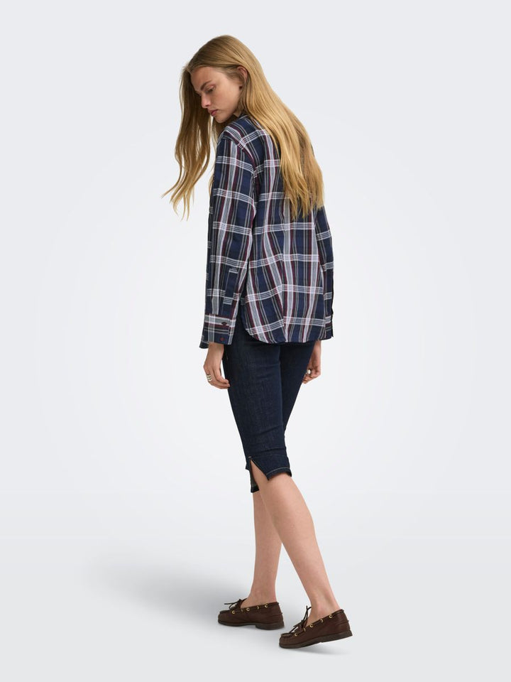 ONLSURANI L/S CHECK EMB SHIRT WVN