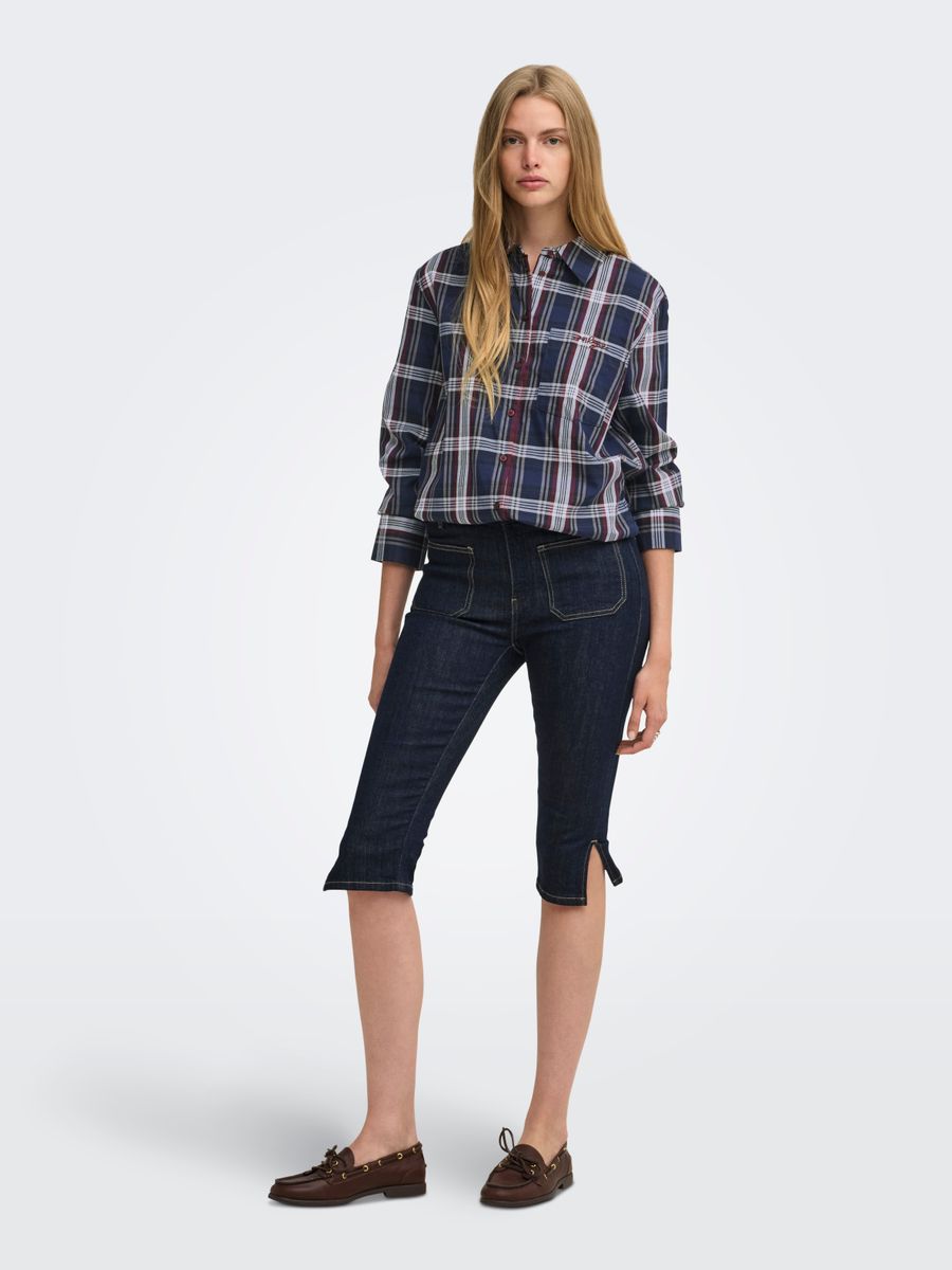 ONLSURANI L/S CHECK EMB SHIRT WVN