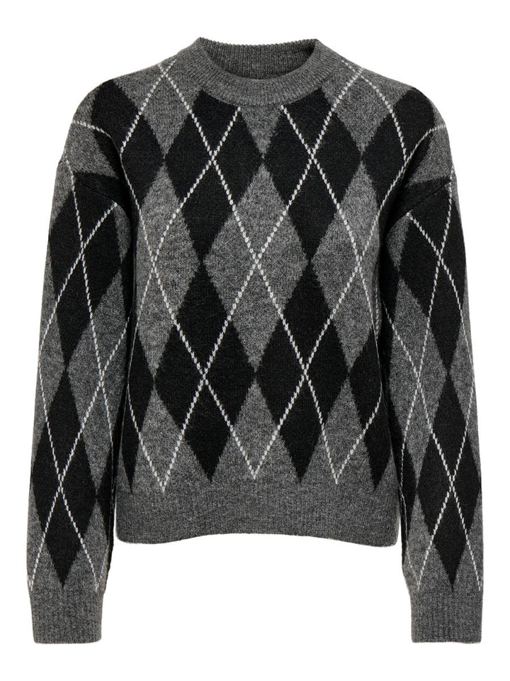 JDYBIANKA L/S ARGYLE PULLOVER KNT NOOS
