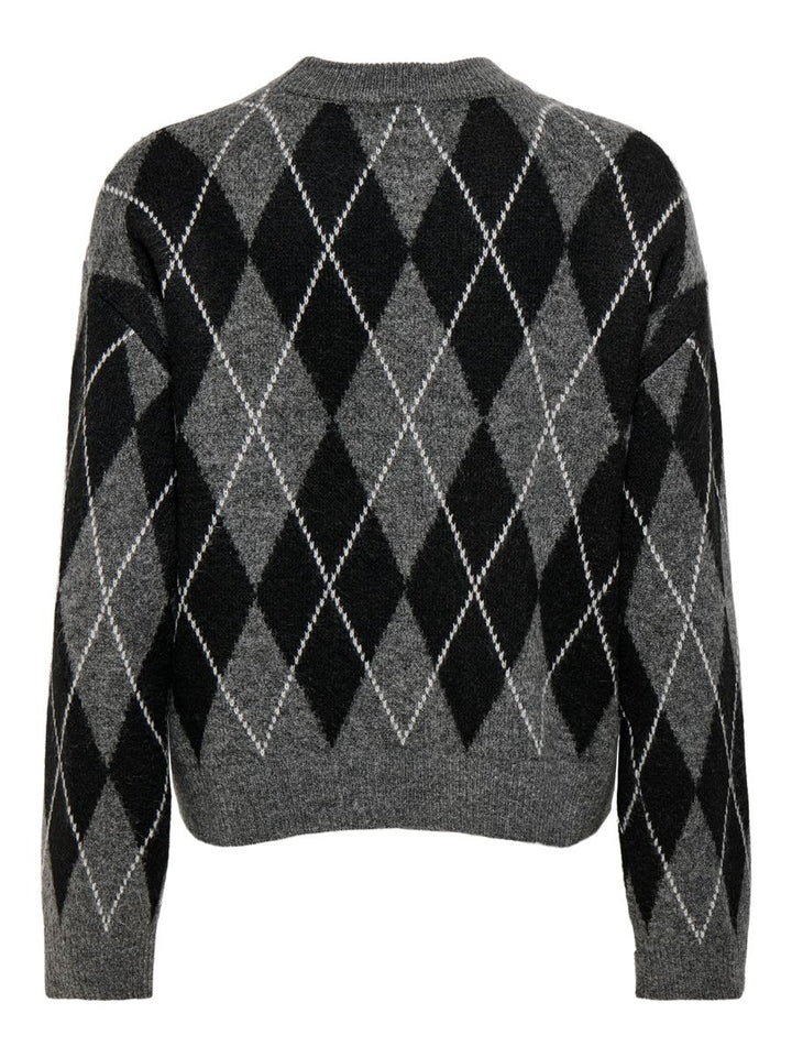 JDYBIANKA L/S ARGYLE PULLOVER KNT NOOS