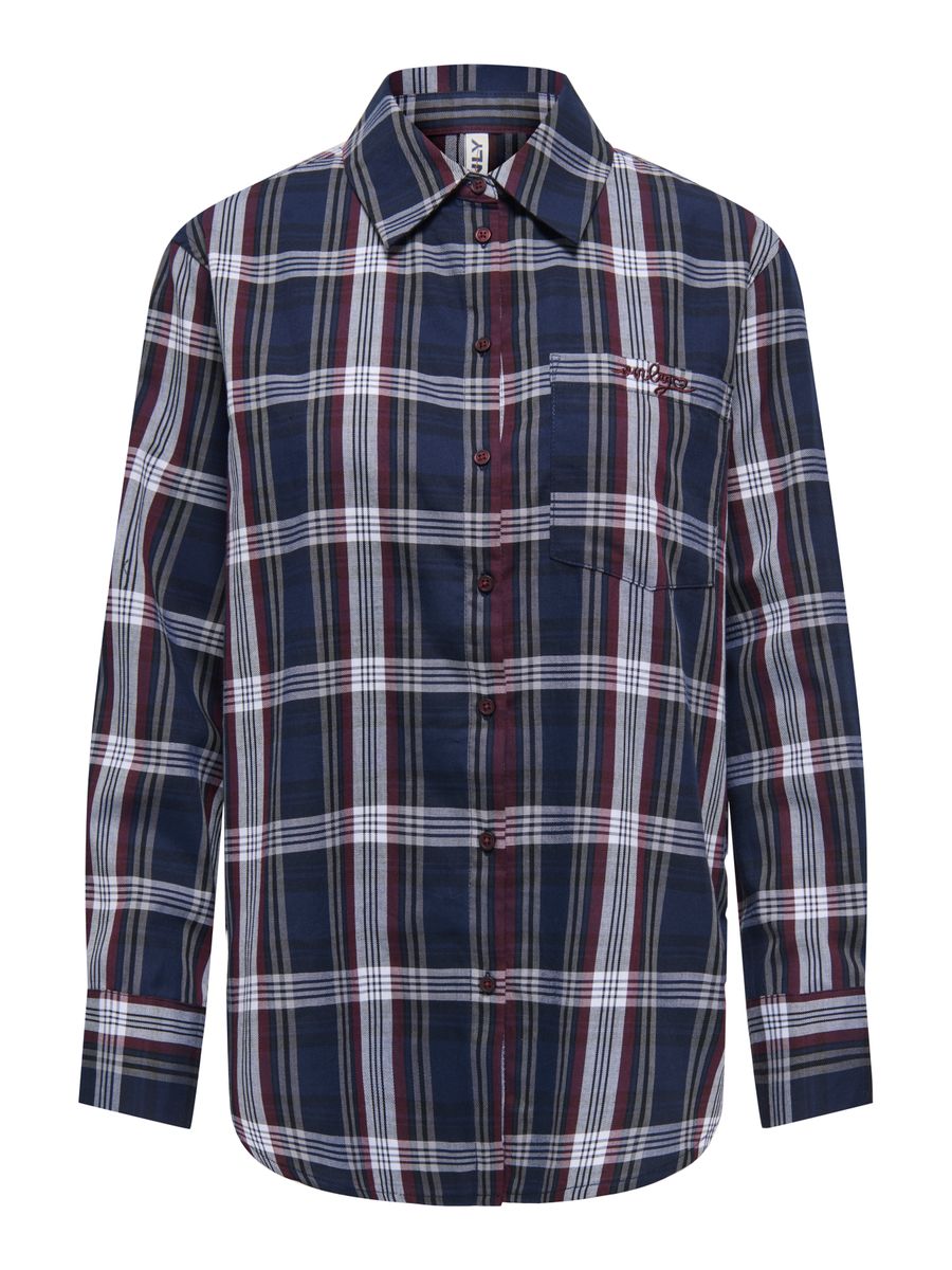 ONLSURANI L/S CHECK EMB SHIRT WVN