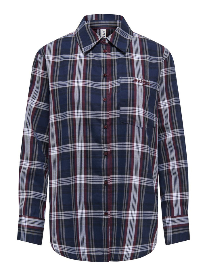 ONLSURANI L/S CHECK EMB SHIRT WVN