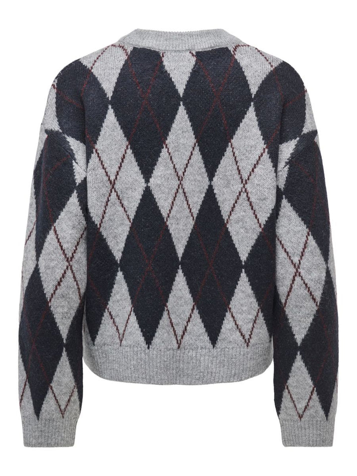JDYBIANKA L/S ARGYLE PULLOVER KNT NOOS