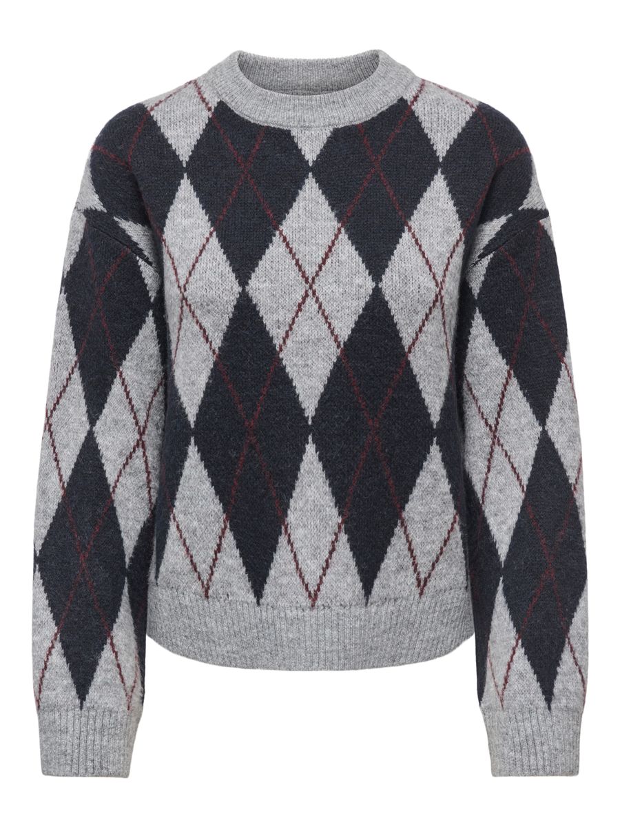 JDYBIANKA L/S ARGYLE PULLOVER KNT NOOS