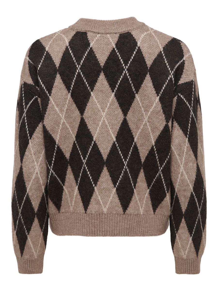 JDYBIANKA L/S ARGYLE PULLOVER KNT NOOS