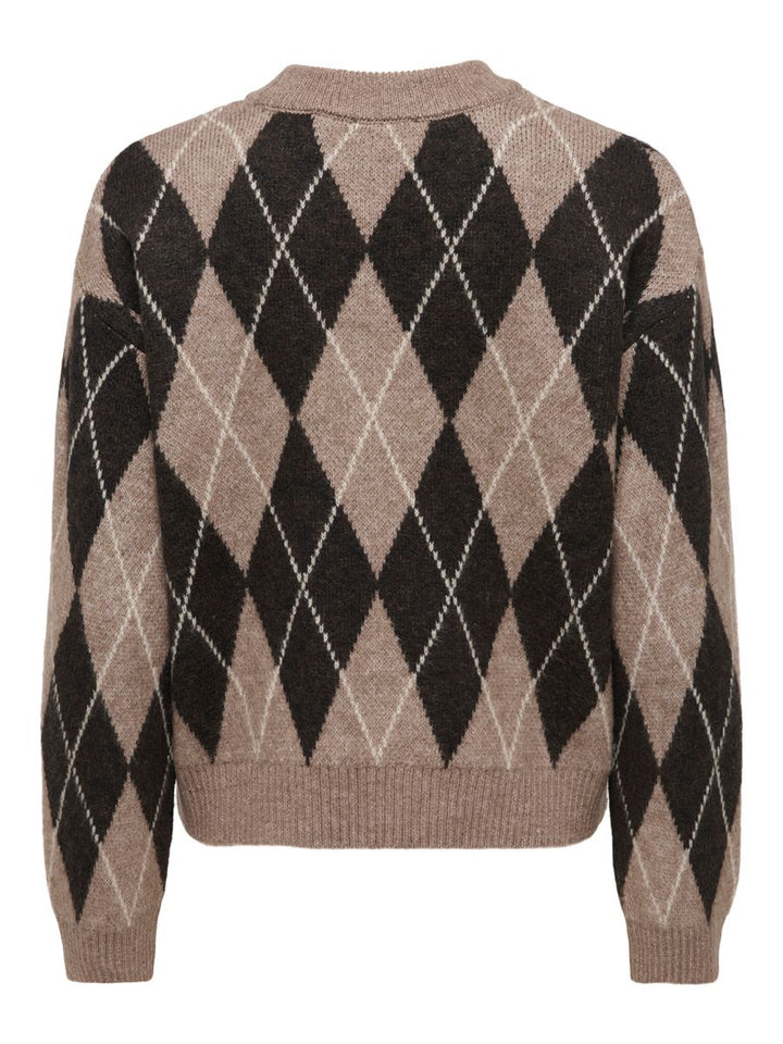 JDYBIANKA L/S ARGYLE PULLOVER KNT NOOS