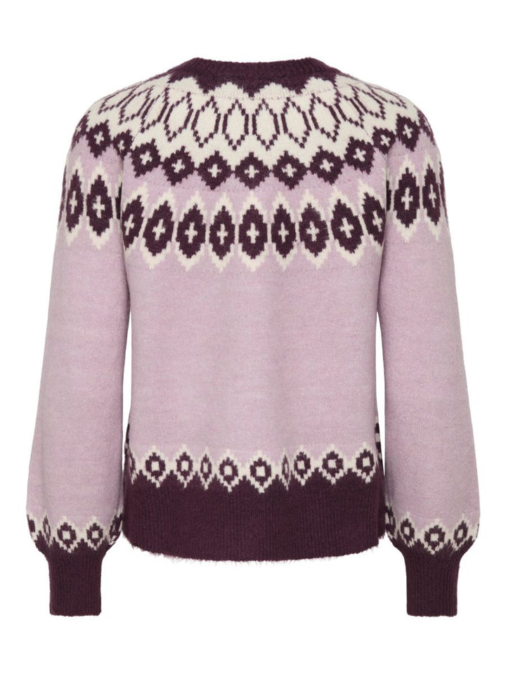 ONLRUSTY LS FAIR ISLE O-NECK BF KNT