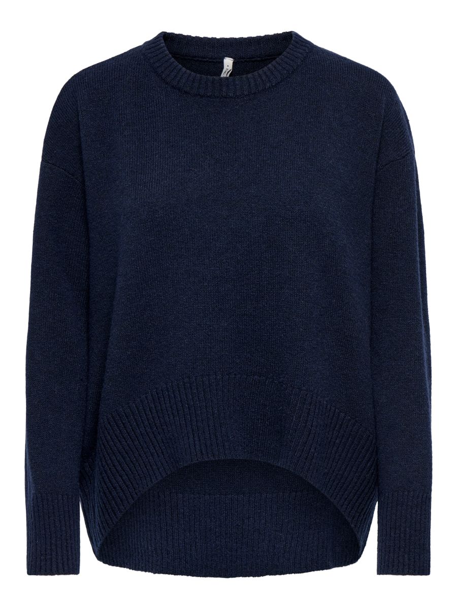 ONLALIVIA LS HIGH-LOW O-NECK KNT