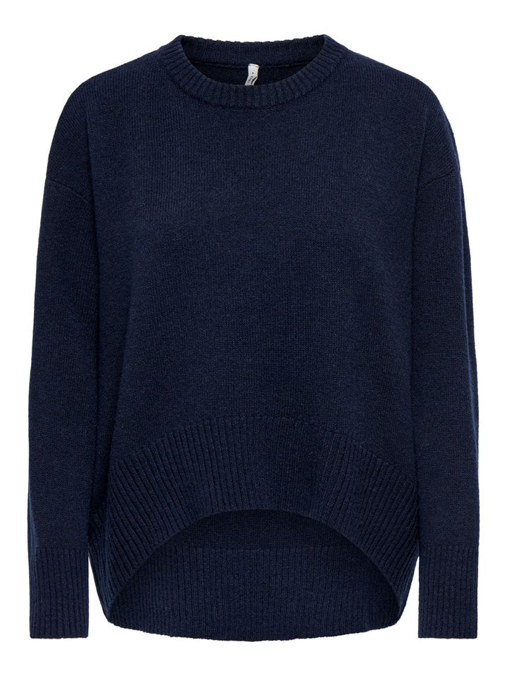 ONLALIVIA LS HIGH-LOW O-NECK KNT