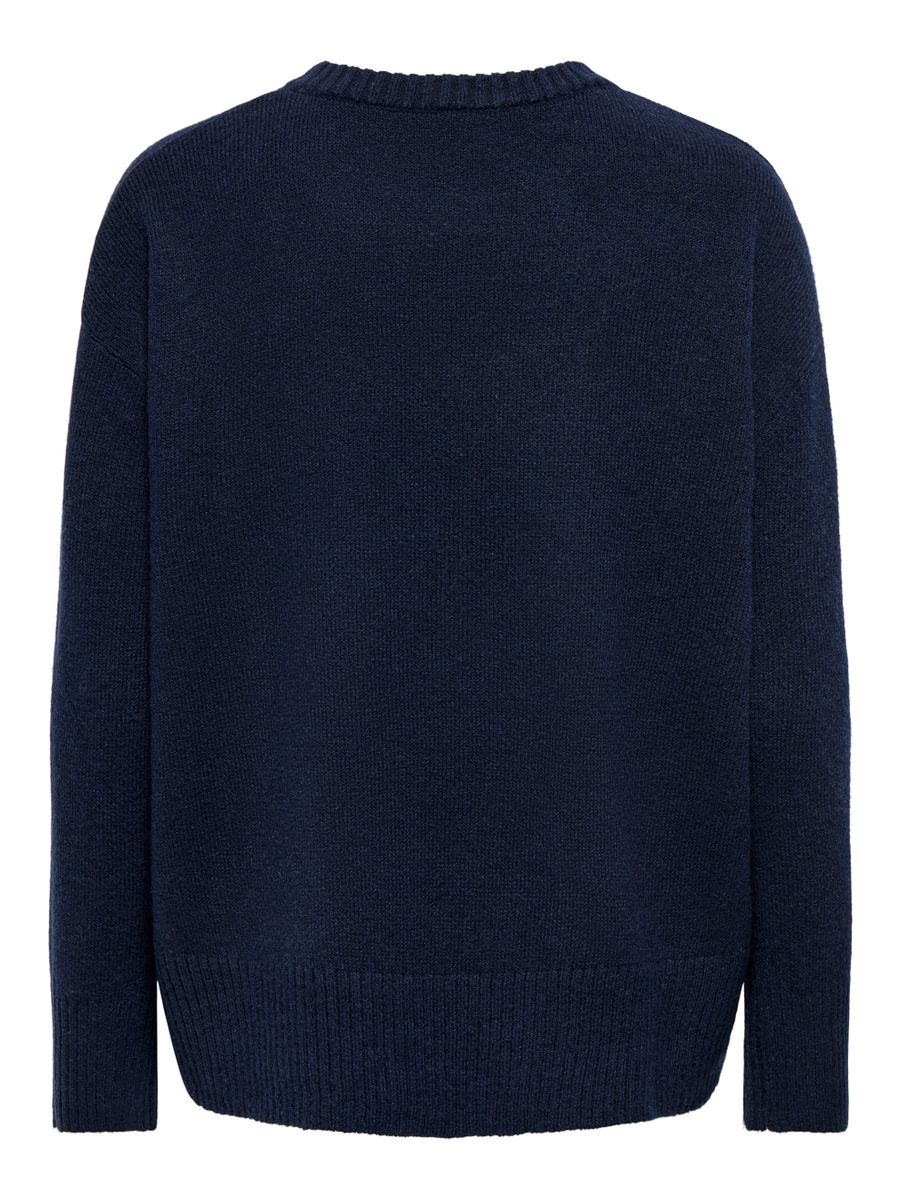 ONLALIVIA LS HIGH-LOW O-NECK KNT