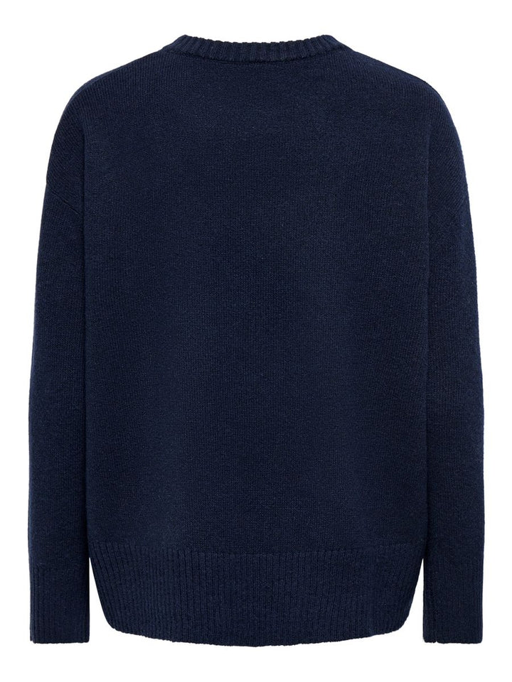 ONLALIVIA LS HIGH-LOW O-NECK KNT