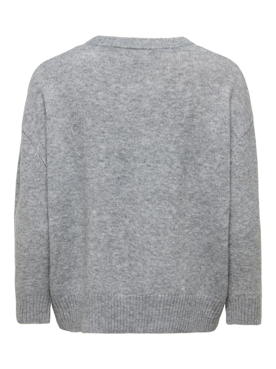 ONLALIVIA LS HIGH-LOW O-NECK KNT
