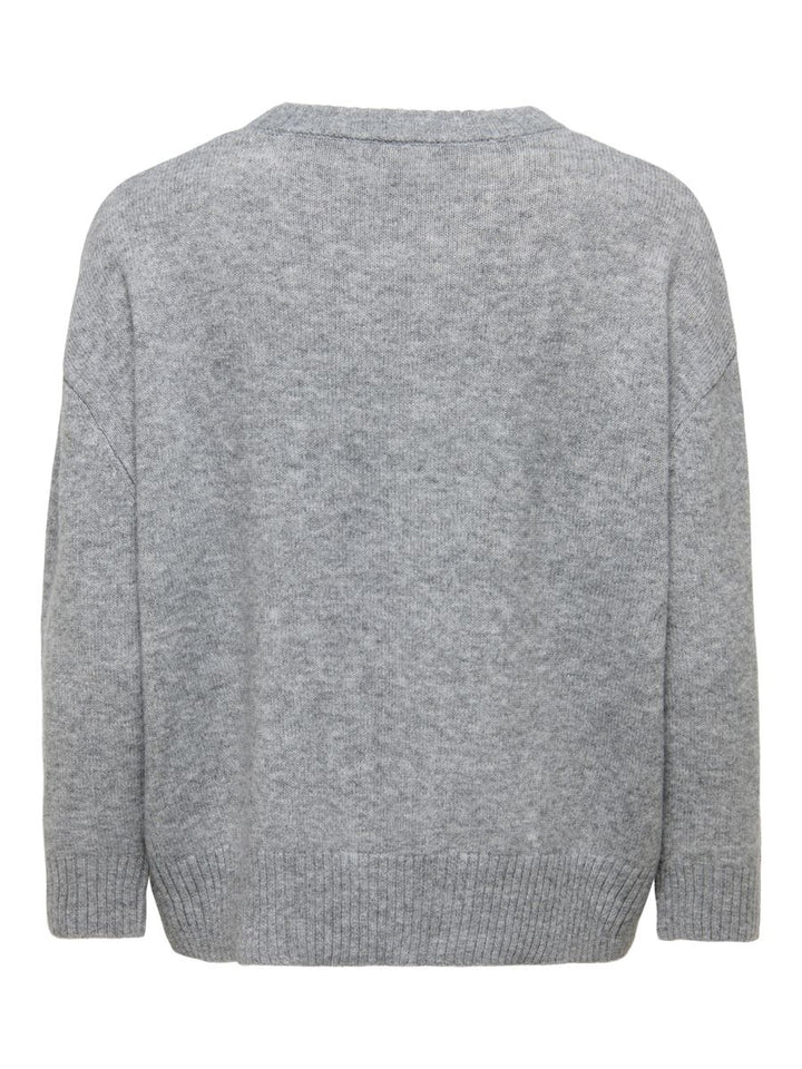 ONLALIVIA LS HIGH-LOW O-NECK KNT